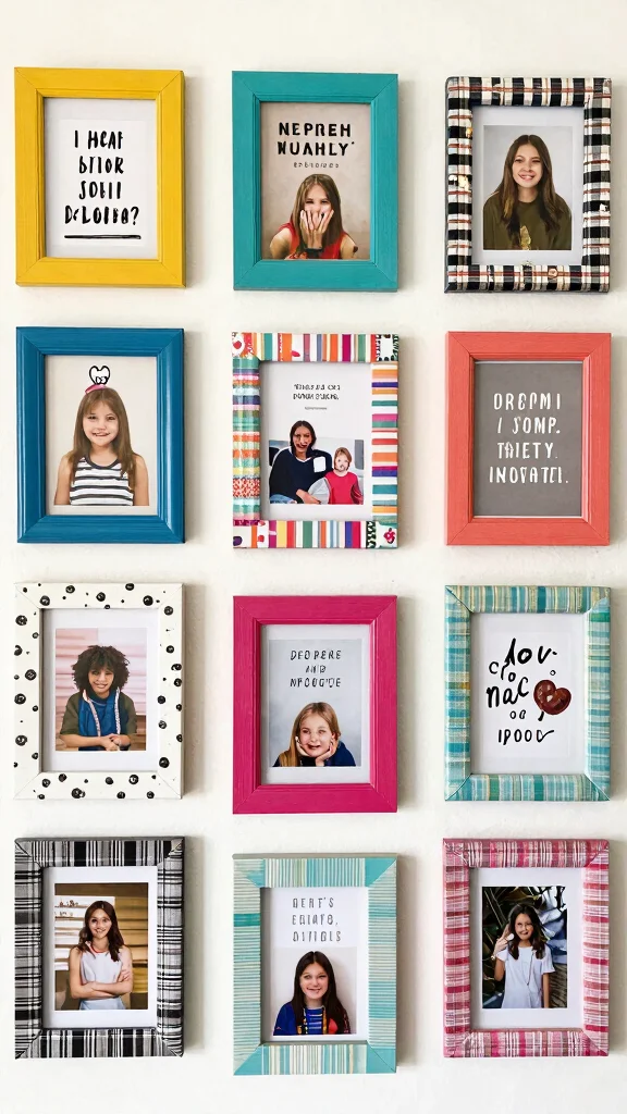 12 Vintage Picture Frame Ideas for a Nostalgic Collected Wall Display - 10. DIY Picture Frames for a Personal Touch 1