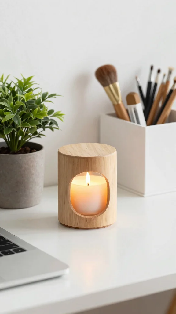 12 Ways to Create Ambiance With Candle Warmers for Every Mood - 5. Creative Workspace Enhancement 1