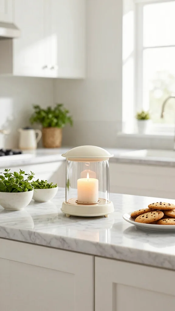 12 Ways to Decorate With Candle Warmers for a Warm Scented Home - 5. Kitchen Fragrance Solutions 1