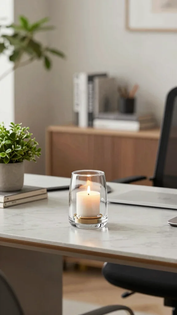 13 Candle Warmer Decor Ideas for Every Room Season and Style - 9. Elegant Office Decor 1