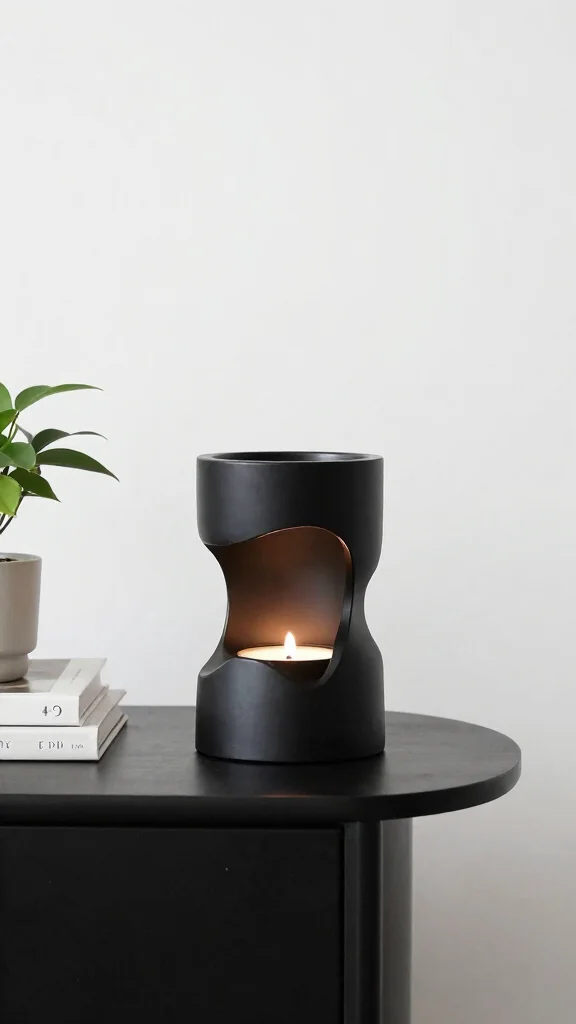 13 Candle Warmer Ideas for Living Rooms, Bedrooms, Kitchens, and Beyond - 5. Modern Abstract Candle Warmers 1