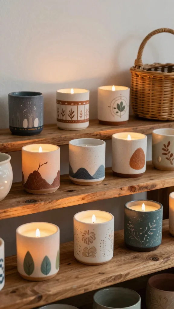 13 Candle Warmer Ideas for Living Rooms, Bedrooms, Kitchens, and Beyond - 8. Artistic Handmade Candle Warmers 1