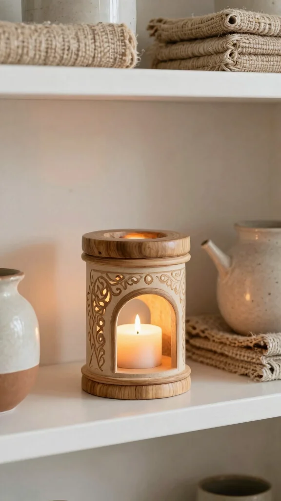 13 Candle Warmer Lamp Ideas for a Cozy Flameless Glow in Any Room - 13. Artisan Handmade Warmers 1