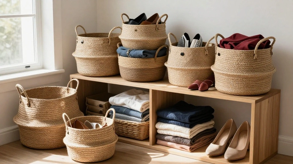 13 Closet Basket Ideas for Organized Shelves Shoes and Accessories