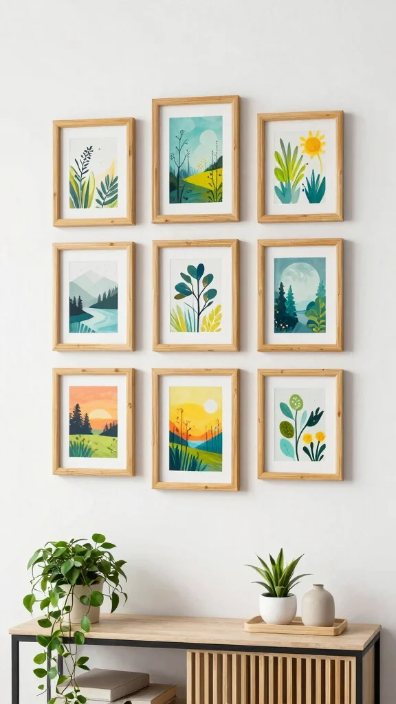 13 Collage Picture Frame Ideas for a Beautiful Multi-Photo Wall Display - 2. Eco-Friendly Bamboo Frames 1