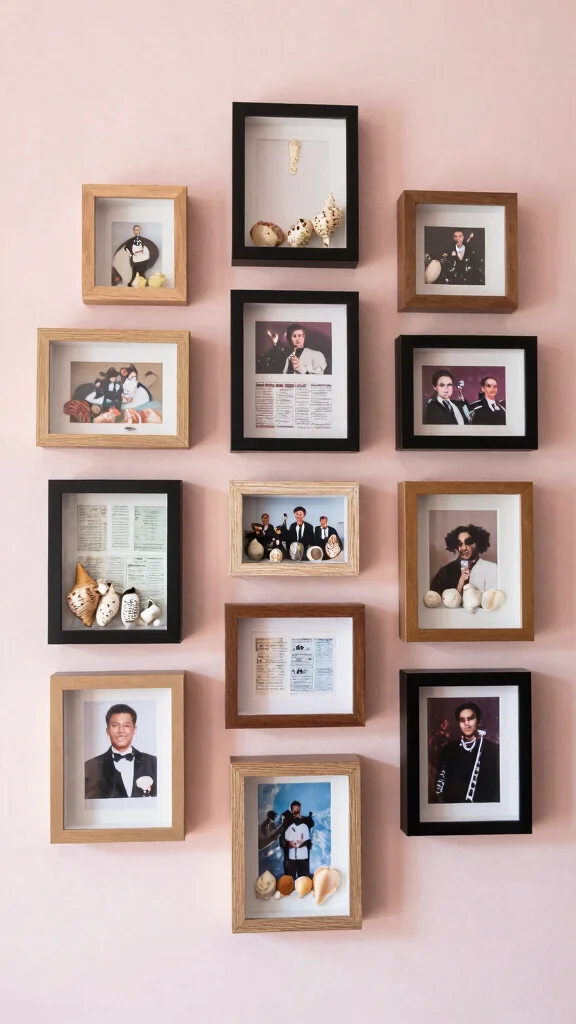 13 Collage Picture Frame Ideas for a Beautiful Multi-Photo Wall Display - 7. Shadow Box Frames 1
