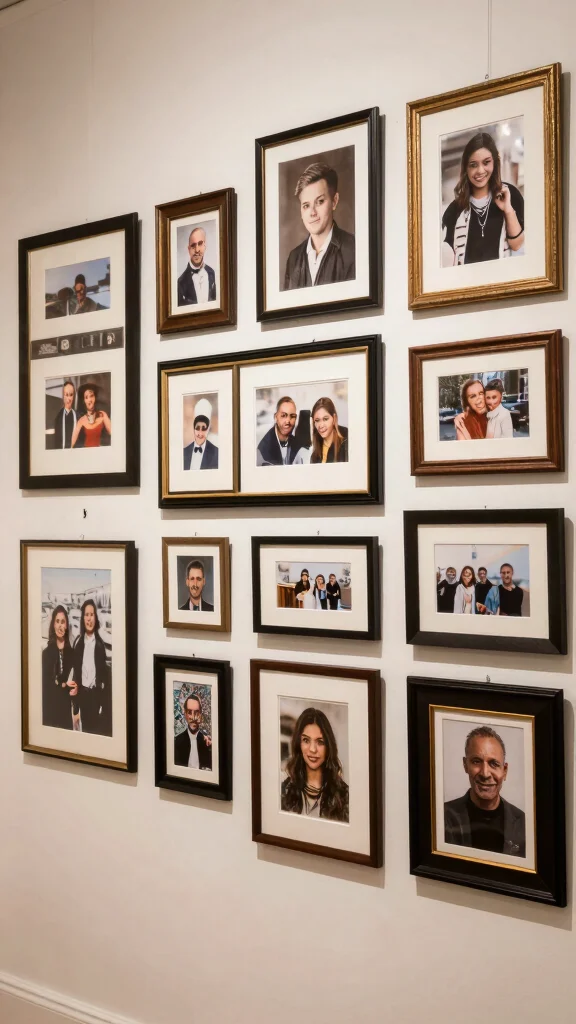 13 Collage Picture Frame Ideas for a Beautiful Multi-Photo Wall Display - 9. Custom-Made Frames 1