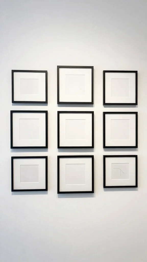 13 Collage Picture Frame Ideas for a Layered Personal Wall Display - 8. Minimalist Collage 1