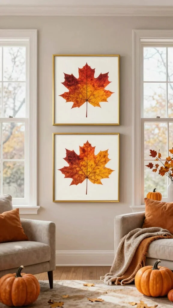 13 Gold Picture Frame Ideas for a Glamorous Polished Wall Display - 12. Seasonal Decor with Gold Frames 1