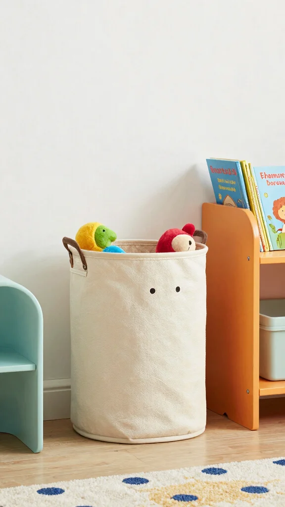 13 Kids Room Basket Ideas for Toys, Books, and Clothes That Stay Tidy - 5. Multi-functional Hamper Baskets 1