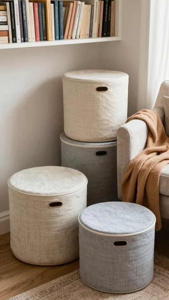 13 Storage Basket With Lid Ideas for a Tidy Hidden-Away Look - 13. Round Storage Baskets 1