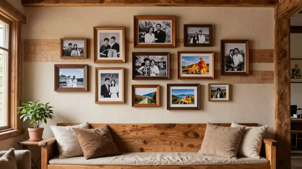 13 Wooden Picture Frame Ideas for a Warm Natural Wall Display