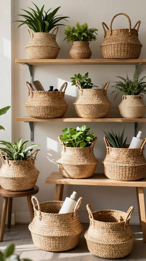 14 Storage Basket Ideas for Every Room Style and Clutter Problem - 14. Eco-Friendly Baskets Made from Recycled Materials 1