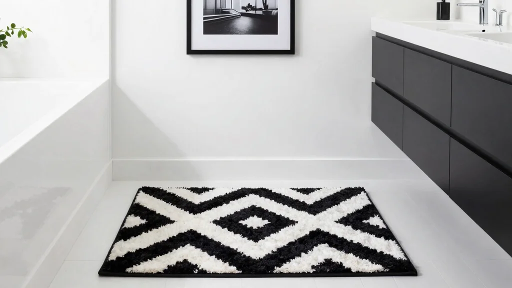 12 Black and White Bathroom Rug Ideas for a Timeless Graphic Floor – cbconceptfurniture.blog