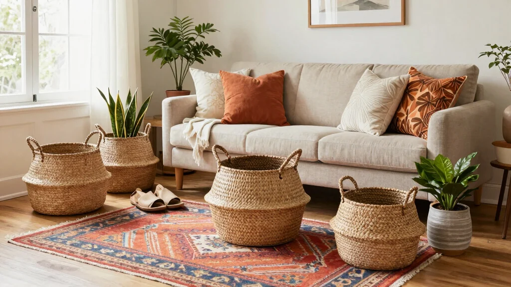 14 Living Room Basket Ideas for a Cozy Organized Styled Space - marketfurniture.blog