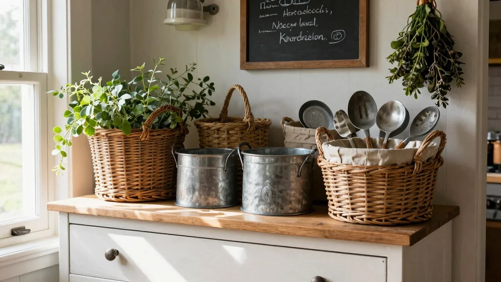 15 On Top of Hutch Basket Ideas for Styled Extra Storage - marketfurniture.blog
