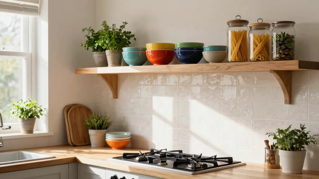 12 Above-Stove Shelf Ideas for a Functional Accessible Kitchen Display - marketfurniture.blog